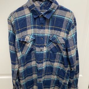 Valor blue flannel size medium